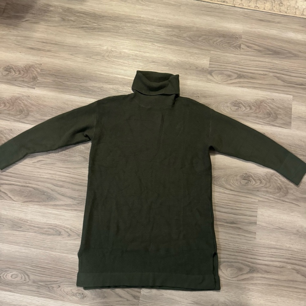 BTBFM green turtleneck sweater dress size XL